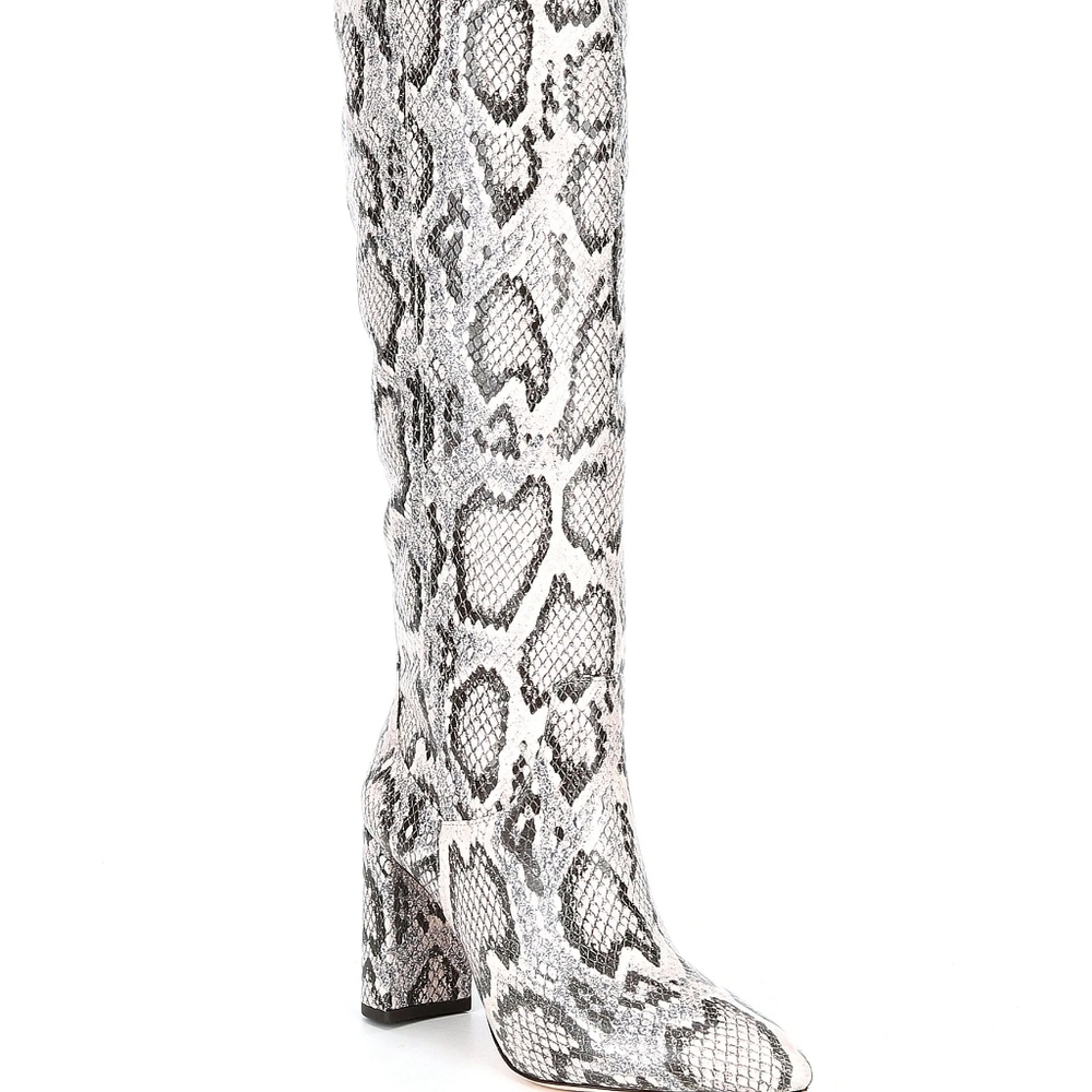 Antonio Melani Mckenda Snake Print Boots Size 6 M